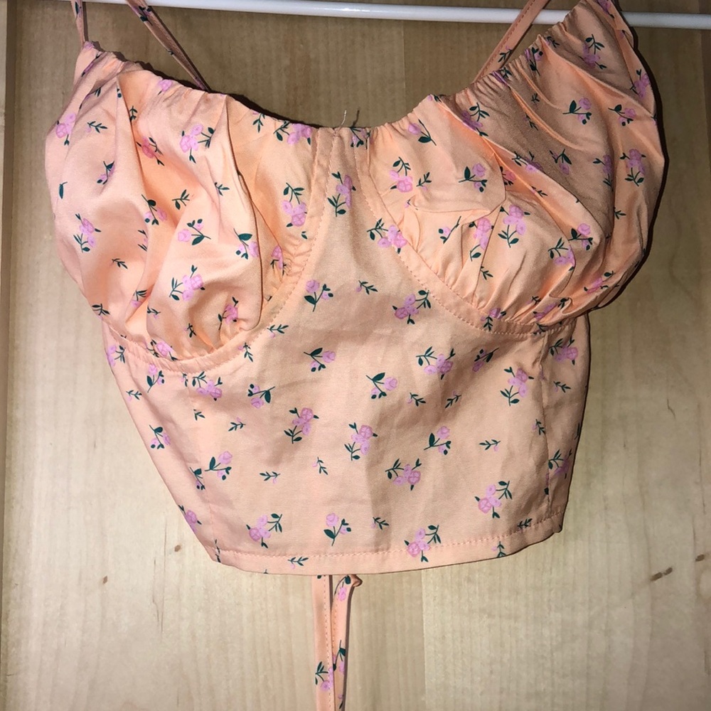Small Orange and Pink SHEIN cami top